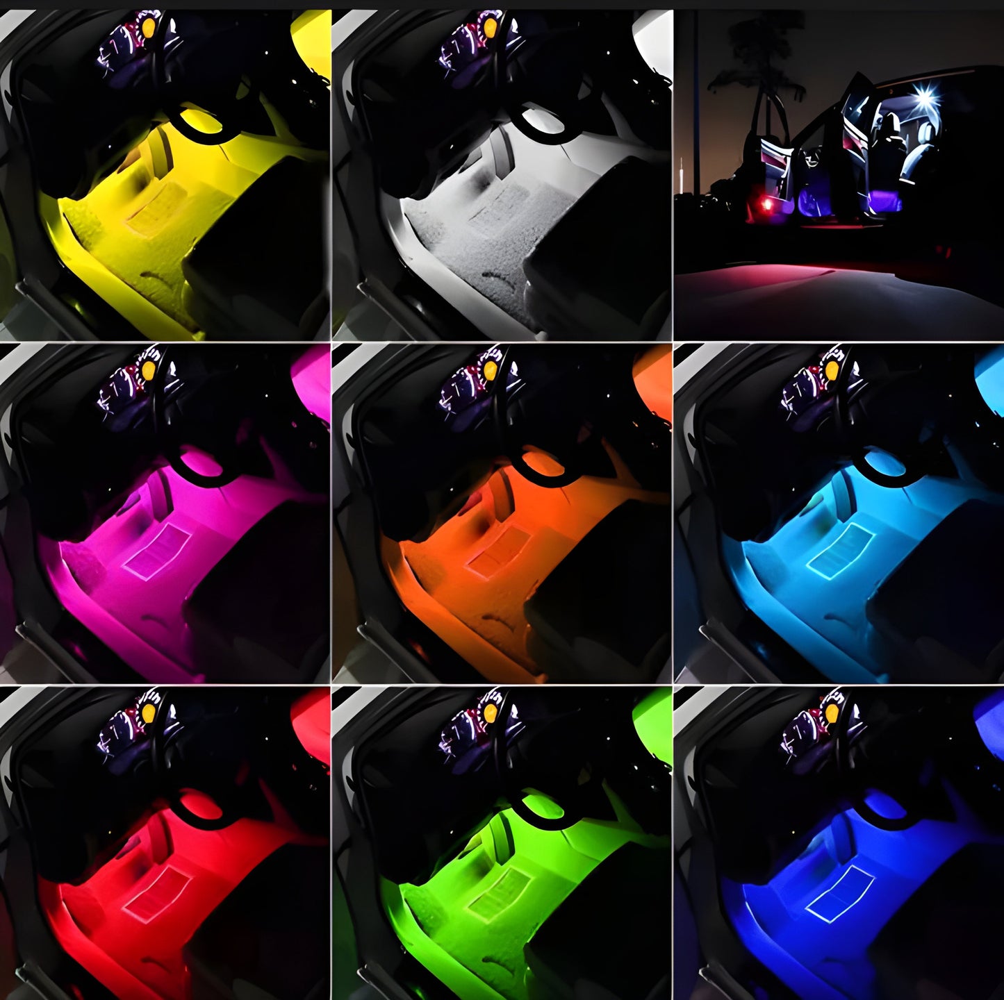 Car Interior RGB 48 LED Strip Lights