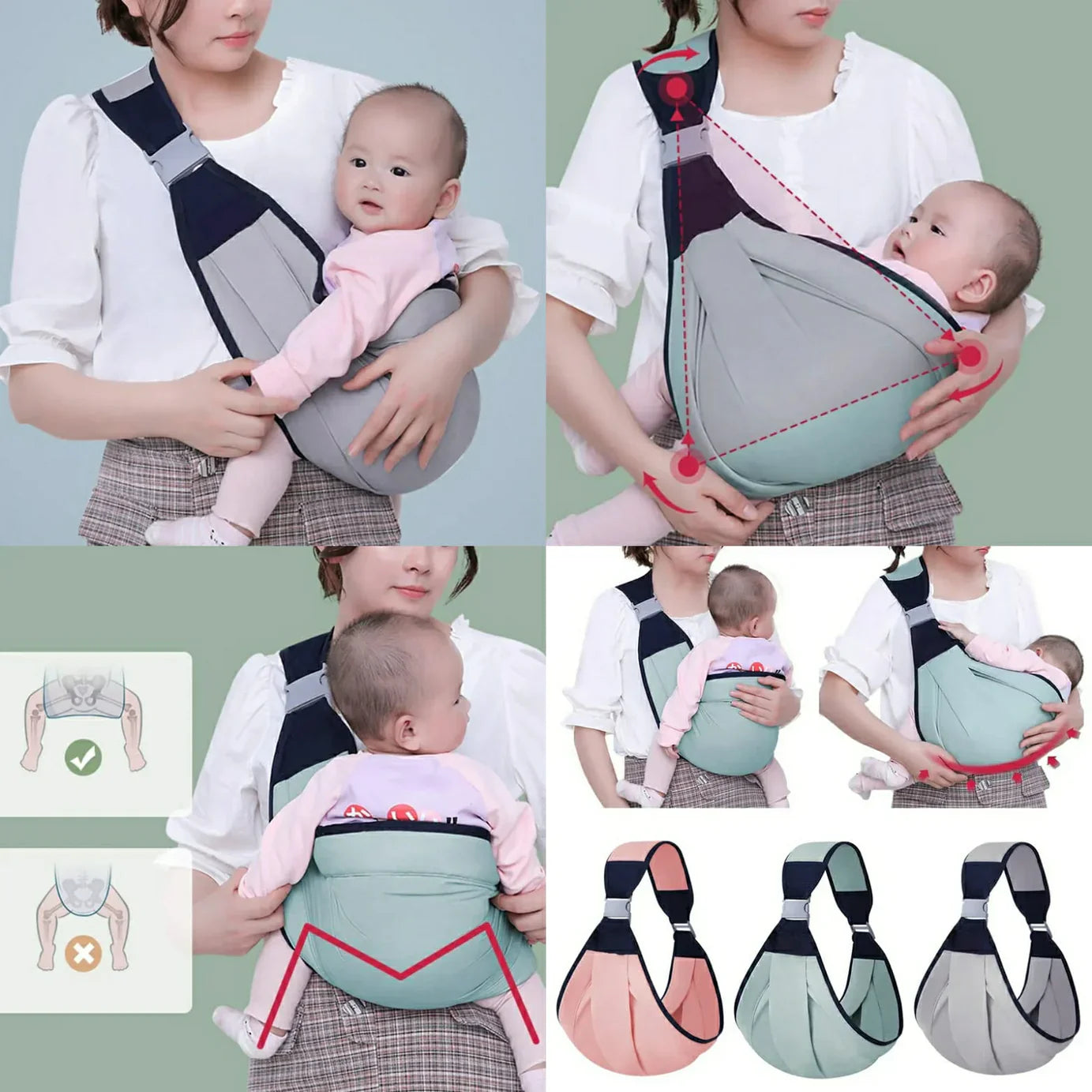 adjustable baby sling wrap