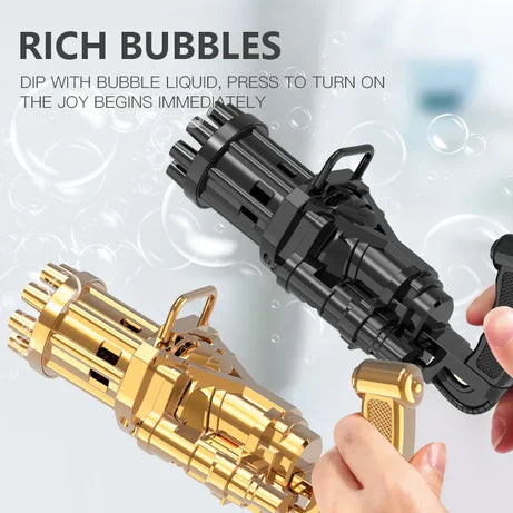 Automatic Gatling Bubble Gun For Kids | Pack of 2 Guns