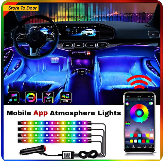 Car Interior RGB 48 LED Strip Lights