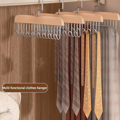 (Pack of 2) 8 in 1 Stainless Steel Anti Slip No Deformation Large Capacity Dormitory Clothes Drying Rack Sling Hanger