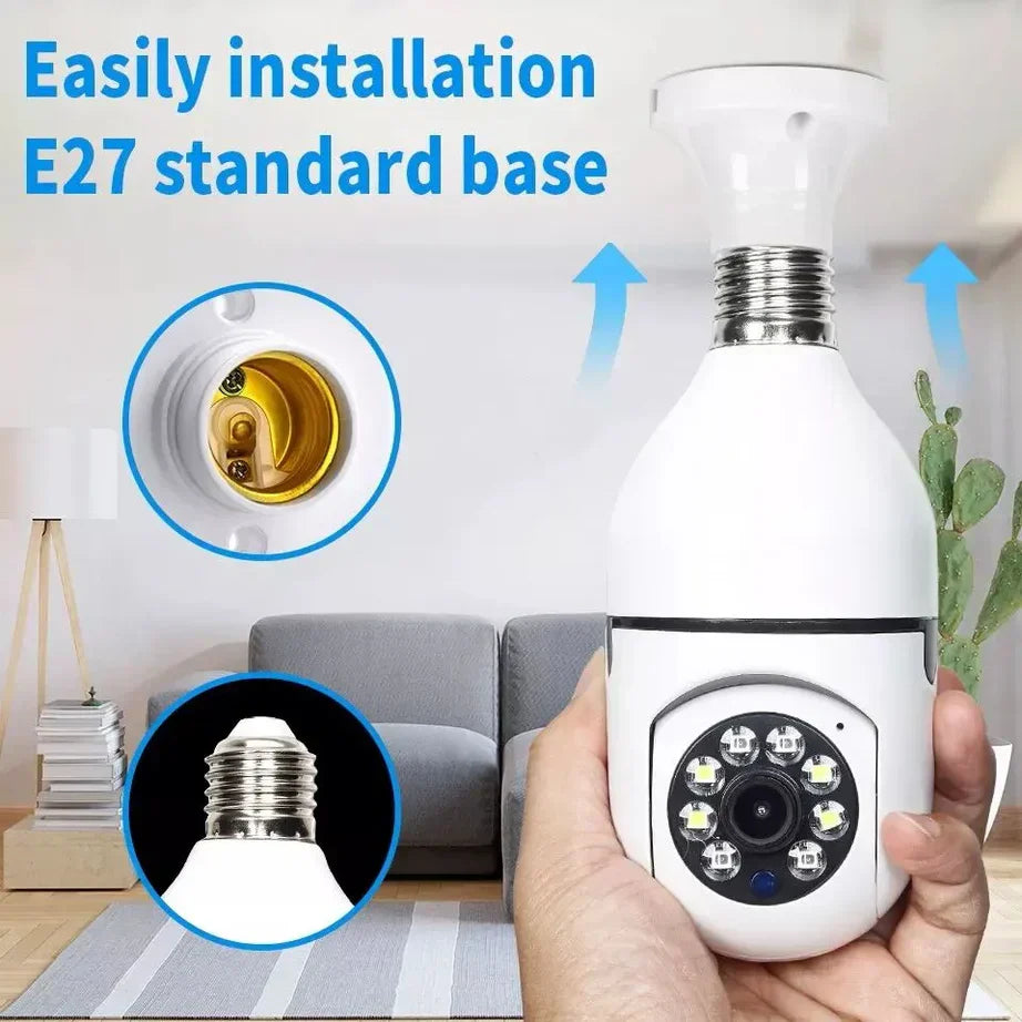 Wireless Security 360° Bulb Camera - Smart WiFi CCTV Camera