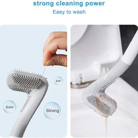 (Mega Sale) Golf Head 360 Toilet Brush Silicone