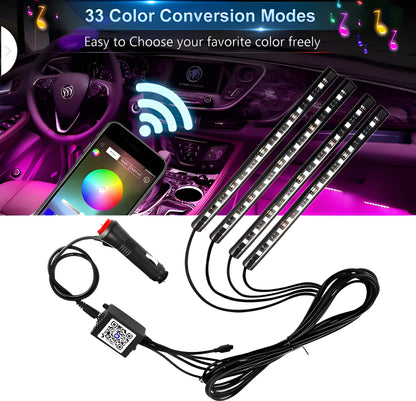 Car Interior RGB 48 LED Strip Lights