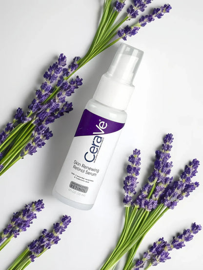 CERAVE 4-in-1 Skincare Kit | Cleanser, Night Cream, Retinol Serum & Sunscreen